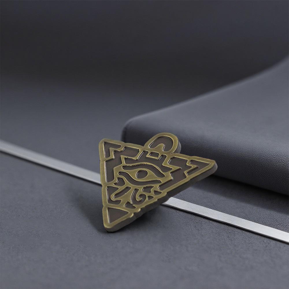 Yu-Gi-Oh! Millennium Puzzle Brooch: Pyramid-Shaped Metal Jigsaw Pin Accessory