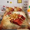 Christmas Digital Printing 3D Printing Polyester Pillowcase Quilt Cover Two or Three-piece Set Is Available