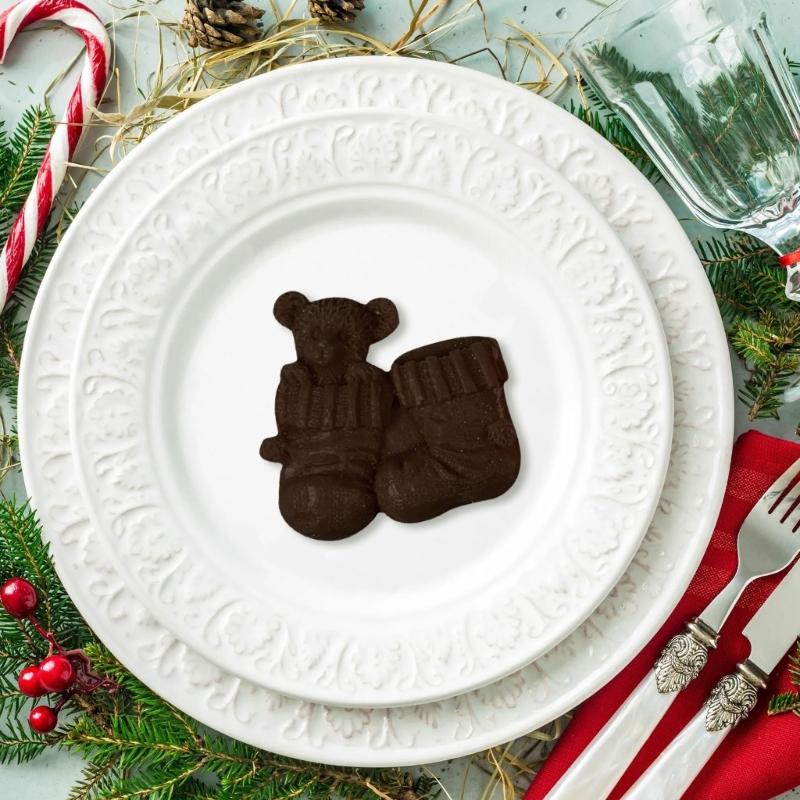 Christmas Bear Silicone Mould for Chocolate Candy Cake Baking Holiday Treats Food Grade