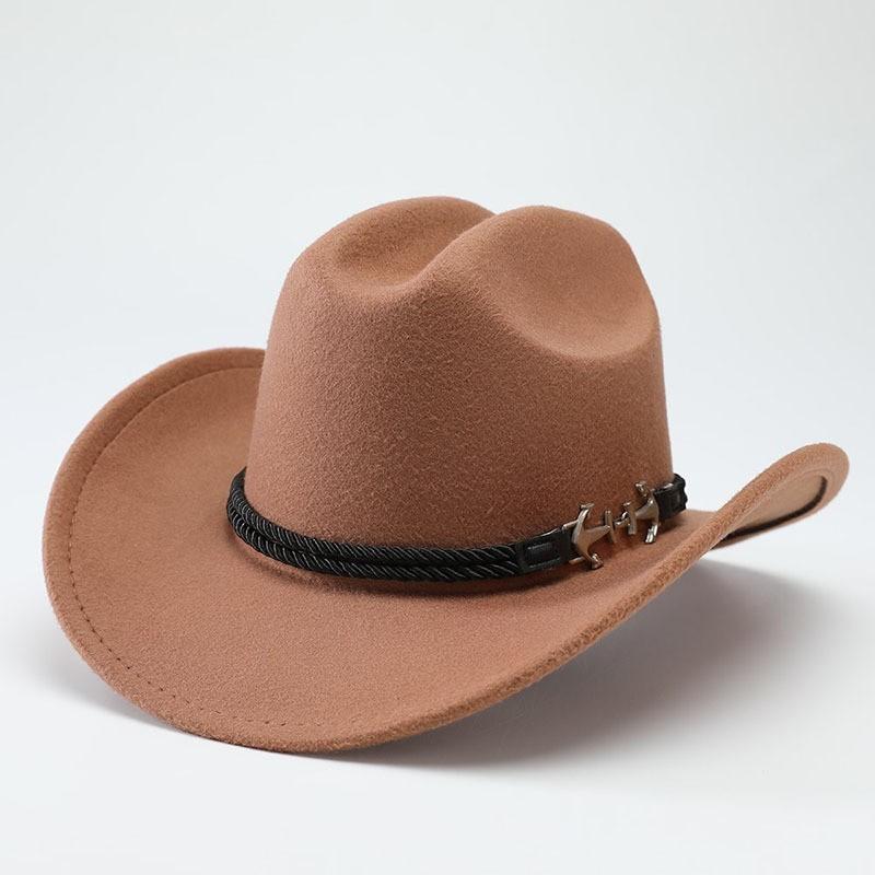 Cowboy Hat With Chain And Starry Sky Compass For Western Style Men And Women