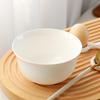 Pure White Bone China Rice and Soup Bowls