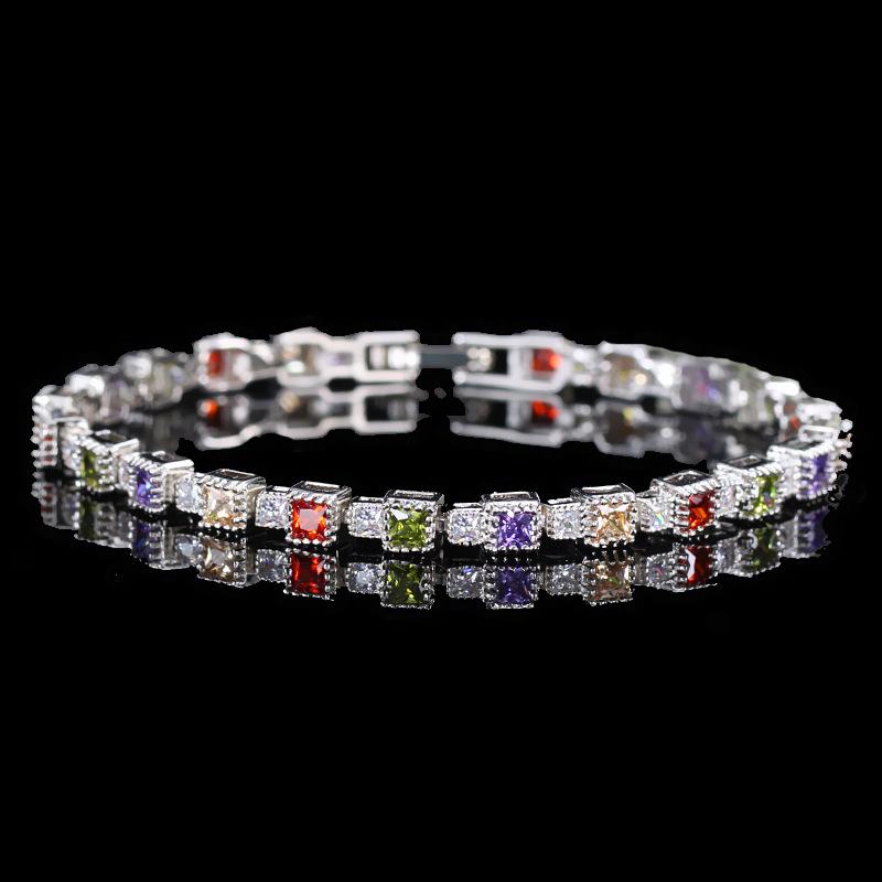 

Zircon Jewelry, Temperament Versatile Diamond-Set Austrian Crystal Bracelet, Gifts разноцветный