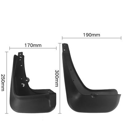 Nou Pentru Hyundai Accent 2011-16 4x Negru Apărători de Noroi Auto Aripă Clapete de Noroi Apărătoare de Stropi