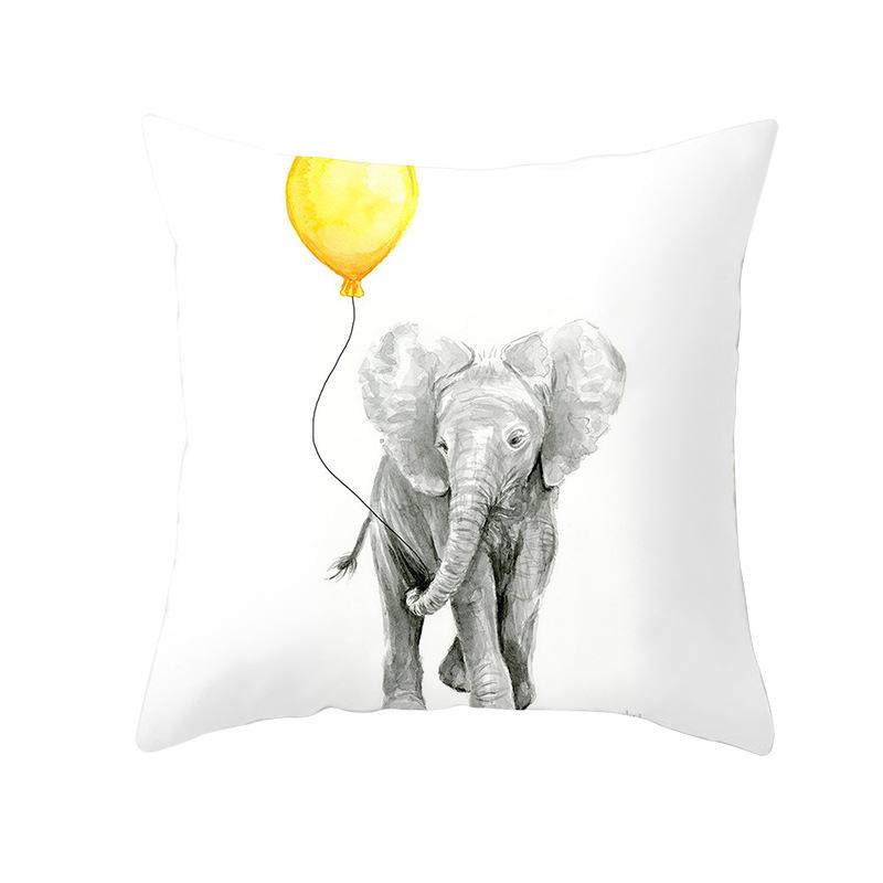 Summer Lemon Pillowcase Pineapple Leaf Peach Skin Velvet Home Living Room Bedroom Pillowcase