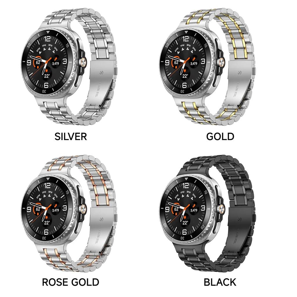 Metal Bracelet For Samsung Galaxy Watch 8 40mm 44mm Stainless Steel Strap Luxury Bussiness Band For Galaxy 8 Classic 46mm Accessories