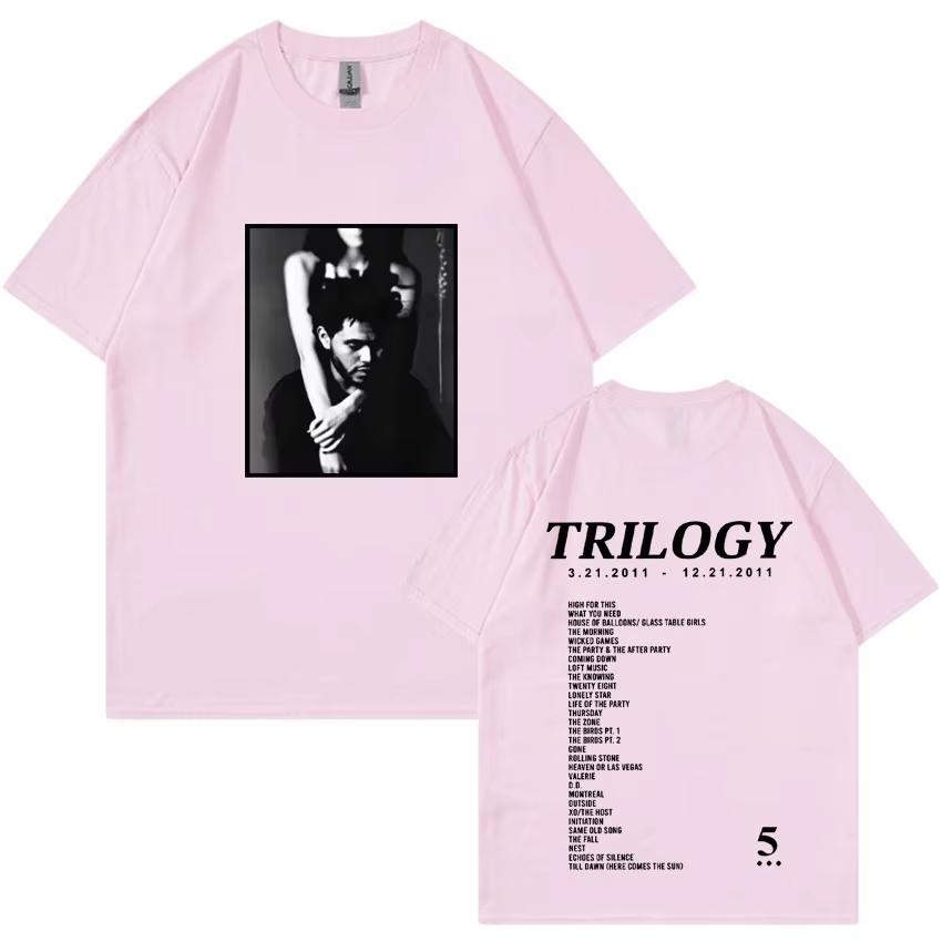 2026 The Weeknd Trilogy Music Album T Shirt Mens Fashion Tee Shirt Unisex Casual Aesthetic Short Sleeve Tshirt Streetwear