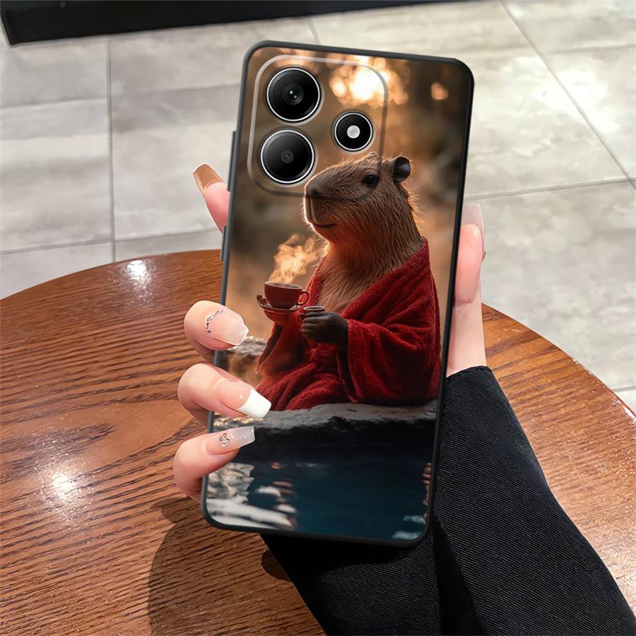 

Cute Capybara Case for Xiaomi Redmi Note 10 9 8 Pro 11 13 12 Pro Plus 11S 10S 9s 12S Soft Back Phone Cover Redmi Note 9 Pro