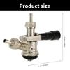 Kegs Couplers Draft Beer Dispensing Head Kegs Tap Dispenser Beer Kegerator Tap Beer Barbs Connectors Stainless Steel Texture