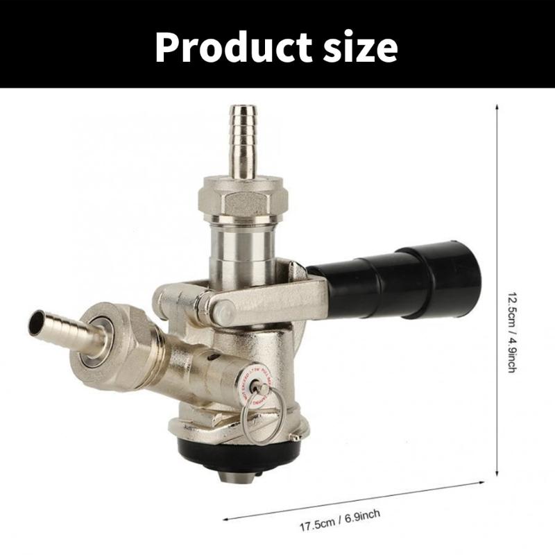 Kegs Couplers Draft Beer Dispensing Head Kegs Tap Dispenser Beer Kegerator Tap Beer Barbs Connectors Stainless Steel Texture