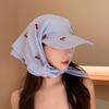 Plaid Sunscreen Beach Hats Sweet Peaked Cap Casual Headscarf Baseball Cap  Sports