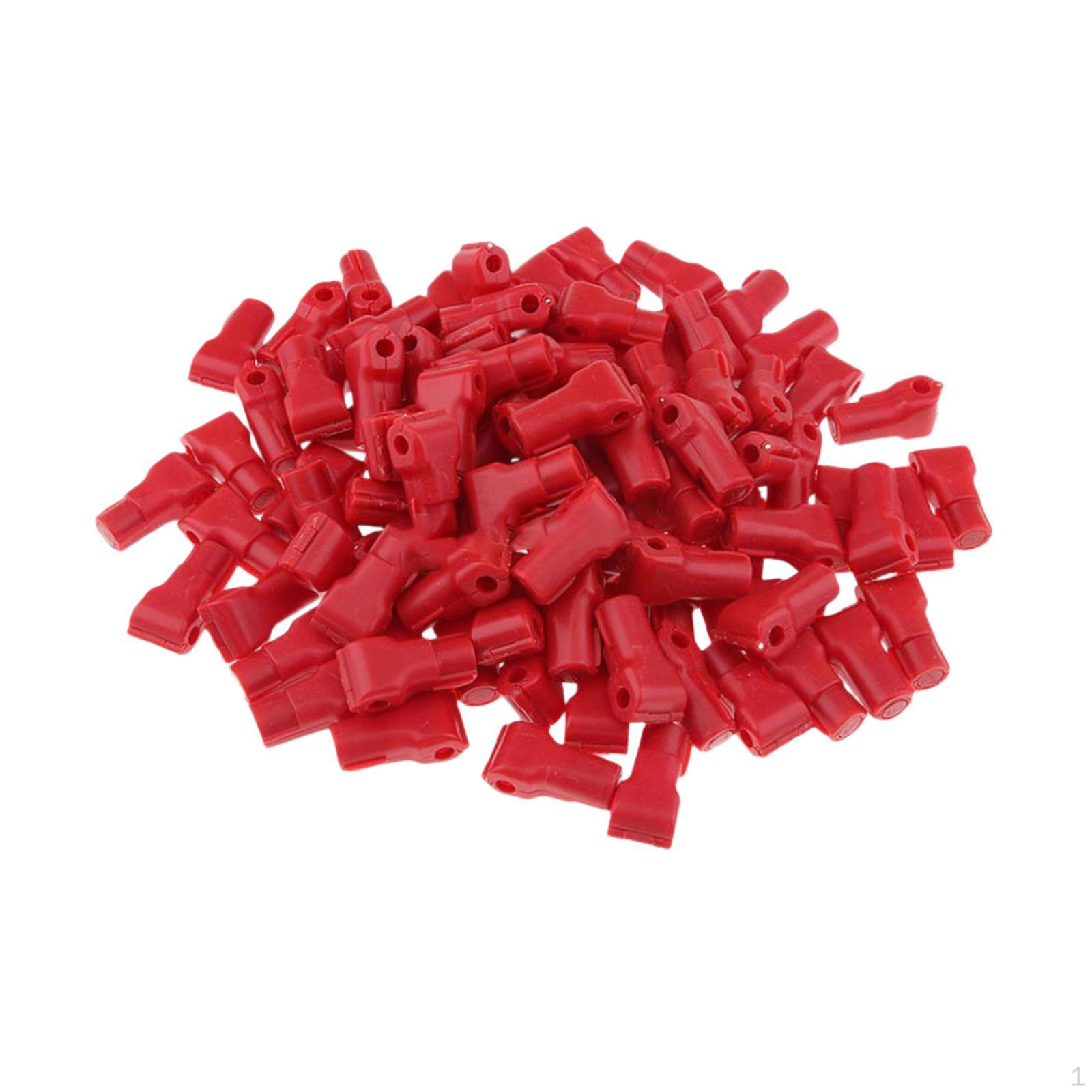 

100 крючков для предотвращения S и S, для демонстрации гаражных инструментов. красный