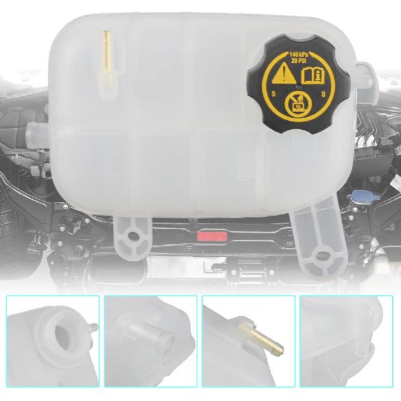Engine Radiator Coolant Overflow Reservoir Tank With Cap Compatible With 2013- Buick Encore Chevrolet Trax L4 1.4L 1.8L Replaces 95269001 9579