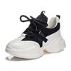 Height Increasing Women's Shoes Spring New Product Cowhide Thick Soled Shoes for Women's Casual Sports Shoes Platform Sneakers