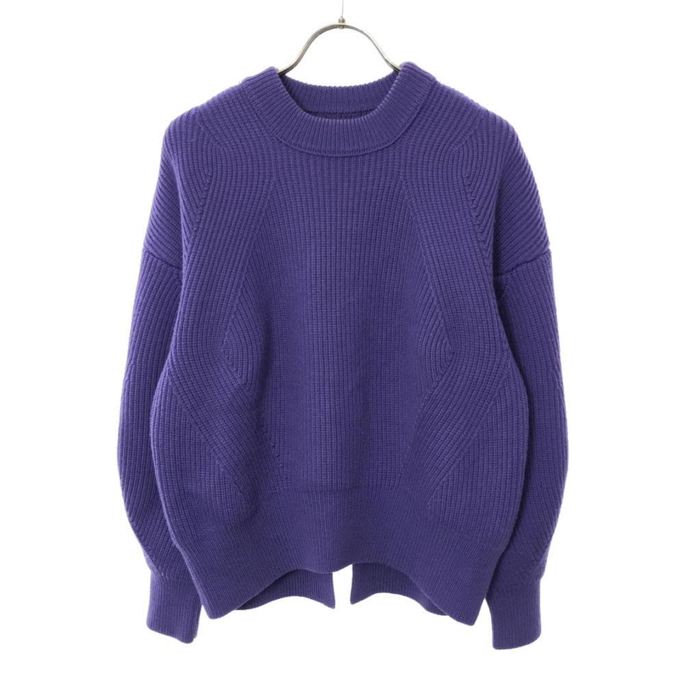 MAISON SPECIAL wool blend Long sleeve sweater M purple knit Women Used