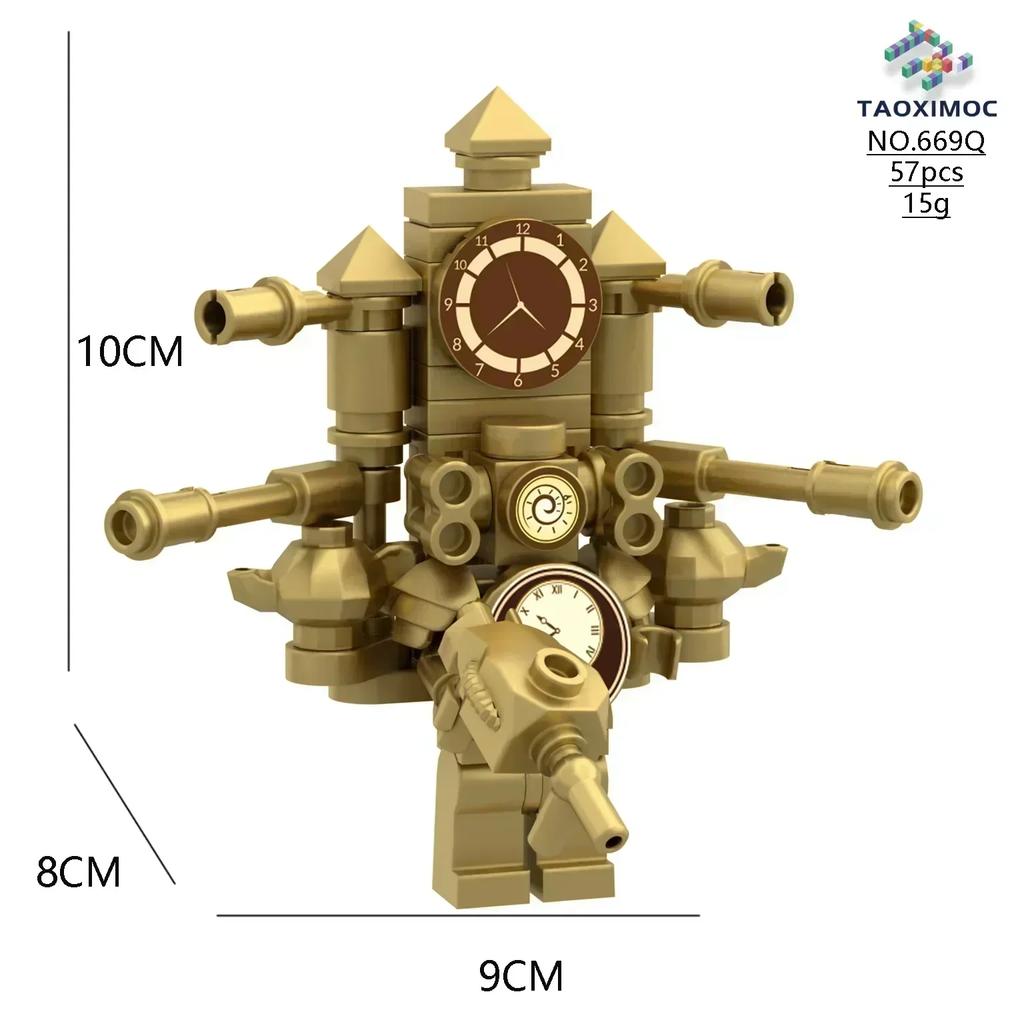 Titan ClockMan Upgrade Blocks TVman Mini Blocks Titan Dragon Drillman Titan Cameraman Building Dark Clock Man Blocks Mini Figure