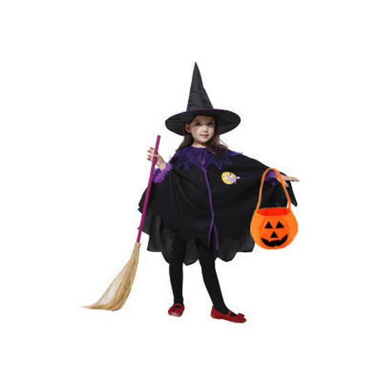Halloween Witch & Vampire Costume Set for Girls: Cloak Cape Cosplay