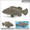Sea Anglerfish Epinephelus Animal Fish Model Desktop Decor Collector Display