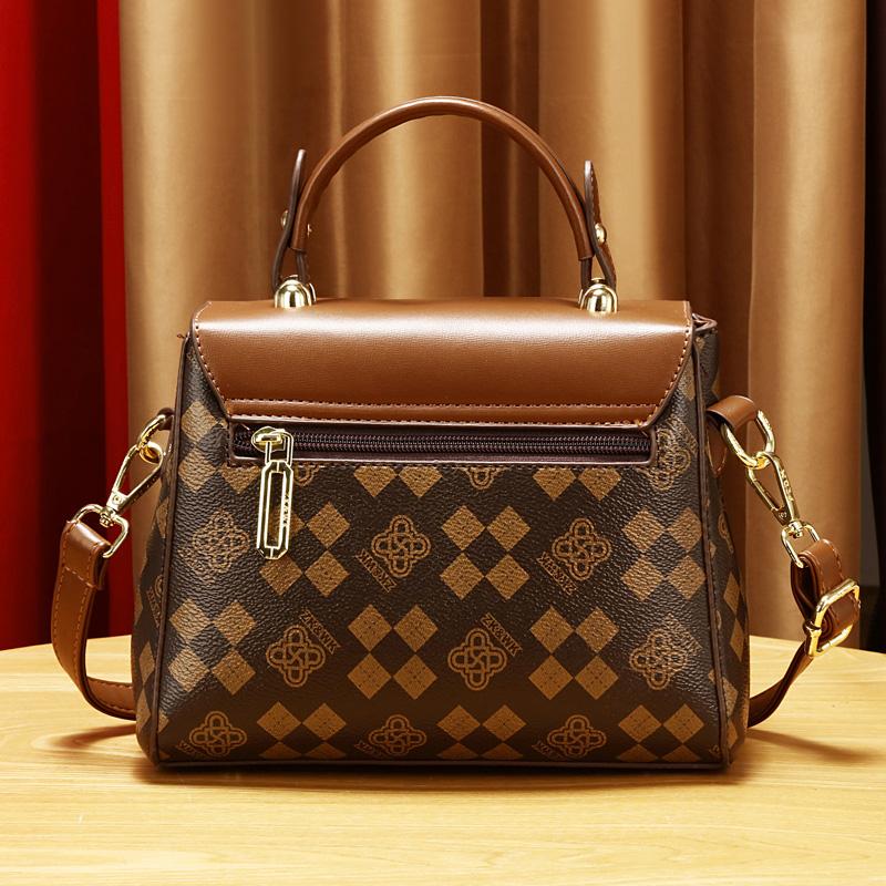 Check Crossbody Bag for Women  Red All Shoulder Bag  Temperament Net  Check Fashion Trend