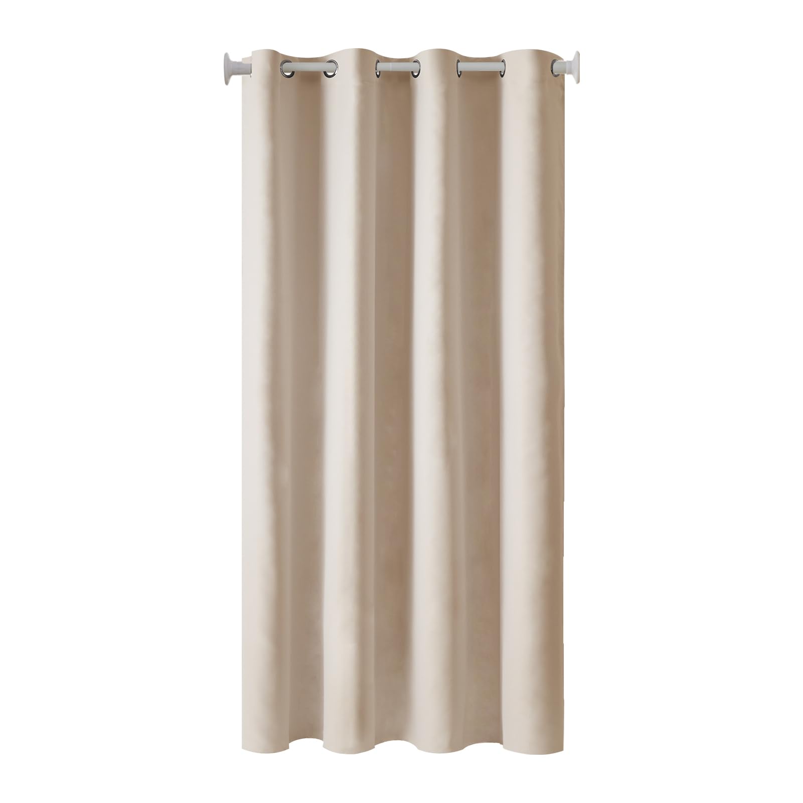 

Topfinel Перегородка для комнаты Термо Ширина Длина 1 Люверс Натяжная Перегородка Дверь Шторы для гостиной, Блэкаут, Шторы, Изоляция, 120см, 200см, Штука, бежевый