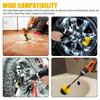 4Pcs Detailing Drill Brush Kit Car Wash Brush Hard Bristle Drill Auto Scrubber Detailing Cleaning