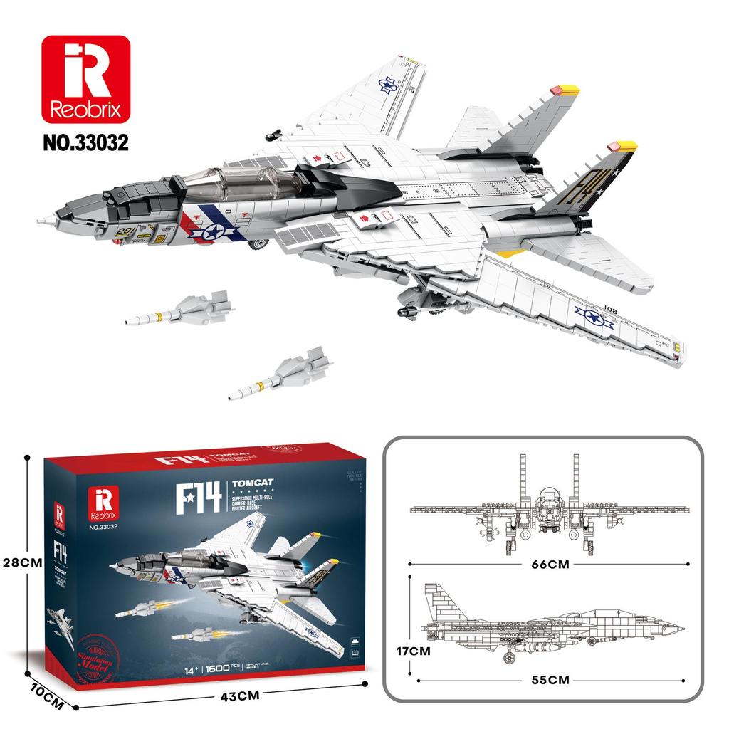 Zhen Military Helicopter Building Block Model - Educational Fighter Ornament Toy