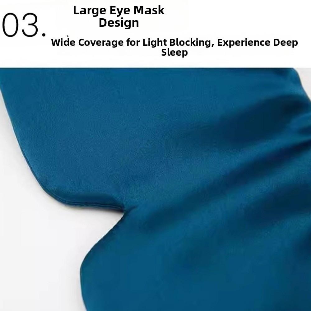Breathable Sleeping Mask Imitation Silk Eyemask Eye Cover Eyeshade  Portable