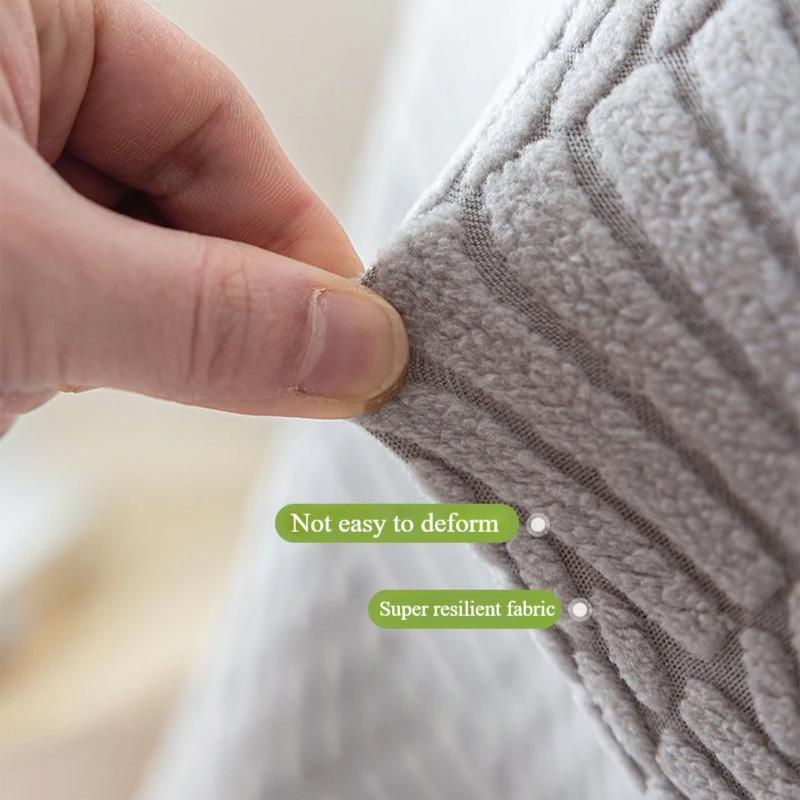 1/4/6/8PCS Jacquard Furniture Chair Cover Modern Simple Curved Rest Chair Cover Durable Fit Non-slip Anti-dust and Cat Scratch Chair Coverr