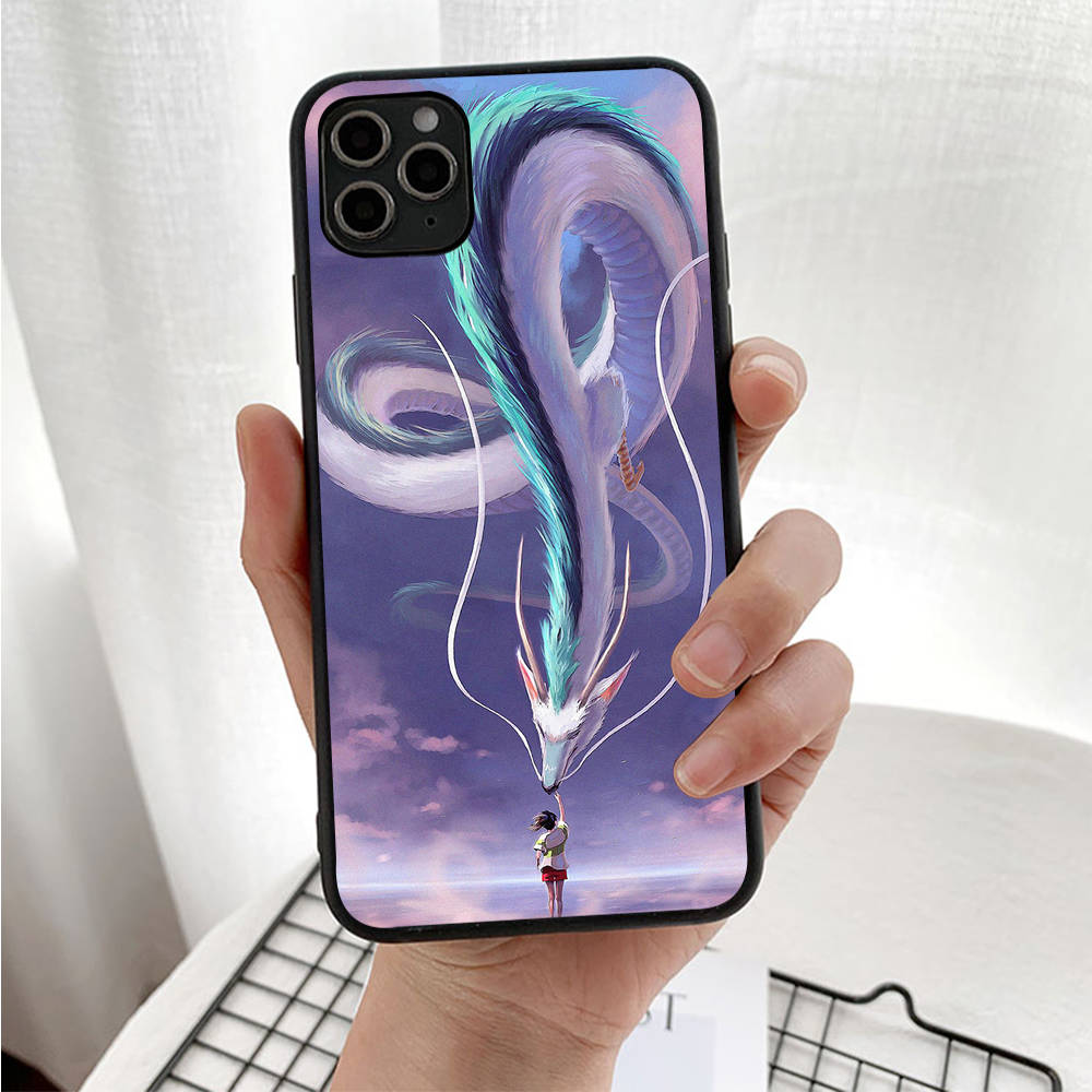 Hülle für iPhone 16 15 Plus 14 13 12 11 Pro 8 7 6S 6 SE 5S X XR XS Max Realme C30 C33 C31 9I Schwarze Softcover WI60 Chihiros