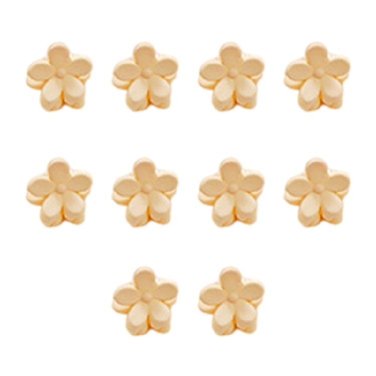 10PCS Small Flower Hair Claw For Children Secure Side Bang Clip For Women and Student Girl Daily Hair Styling Tool