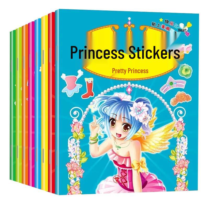 Princess Dress-Up Sticker Activity Book Set