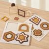 Wooden Geometric Shape Matching Puzzle Board Color Cognition Shape Thinking Logic Training Children Montessori Educational Toys