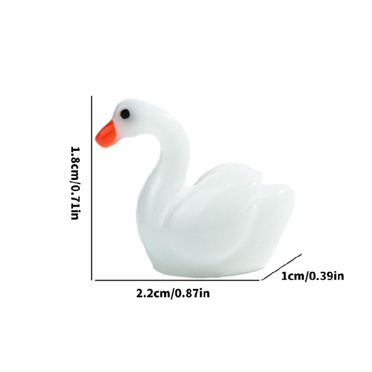 100 st Miniatyr Djurfigurer för Mosslandskap Eleganta Harts Hantverk Dekorationer Bordsskiva Prydnad Tillbehör