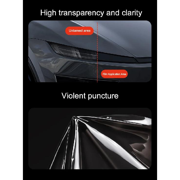 For Tesla Model Y Juniper Headlight Film Clear / Smoked Black TPU Invisible Film For New Model Y 2025 Tail Light Protective Film