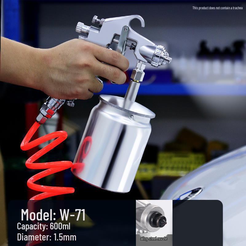 Pneumatic Spray Gun for Car and Latex Paint - Compact Household Tool