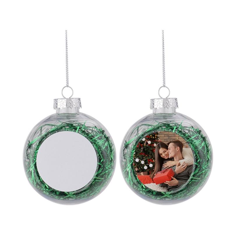 Unique Sublimation Blank Christmas Ball Ornament Decor Hanging Pendant Decorations for Home and Holiday Party Supplies