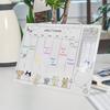 Acrylic Desktop Small Whiteboard Calendar Daily Planner Writing Board Weekly Planning Board with Stand Office Reminder Display Board