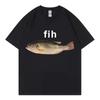 Funny Fih Fish Meme Tshirts High Quality Fashion Short Sleeve T Shirts Men Women Casual Loose Cotton Tshirts Summer Streetwear