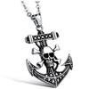 One Piece Skull Head Anchor Necklace, Jewelry Domineering Men'S Collarbone Chain