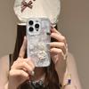 Resin 3D Pleated Petals iPhone 16/17 Pro Max Transparent Case