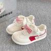 Ugly Cute Platform German Training Shoes Women 2025 New Spring and Autumn Cute Girl Versatile Shoes Bow Platform White Shoes