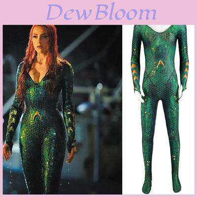 Aquaman Mera Movie Queen Cosplay Alliance Sea After Mae La Mera Jumpsuit Hero