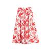 French Vacation Style Printed Design Unique Straight Casual Long Skirt Women Skirts ER52442