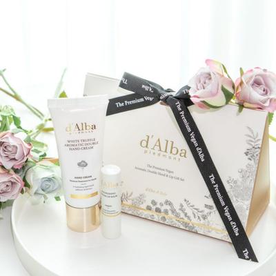 [Exclusive Gift Set] Vegan Double Hand Cream & Lip Balm Set - Hydration & Nourishment Inspired by Mist Serum