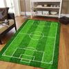 1pc Non-slip Floor Mat, Football Court Pattern Carpet, Suitable for Bedroom Living Room Bathroom Office Home Decoration
