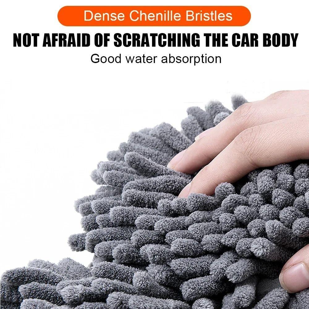 Long Handle Car Washer Mop Three-Section Telescopic Car Cleaning Kit Microfiber Car Wash Mitt  Roof
