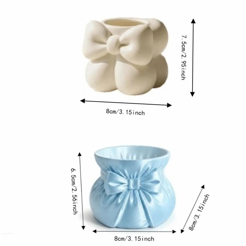 3D Printed Storage Box Creative Makeup Brush Storage Case Container Bow Pen Holder Home Decoration