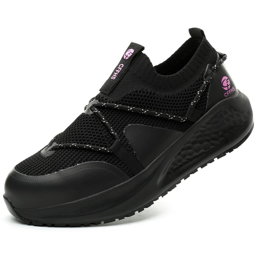 Dernières Chaussures de Travail pour Femmes Chaussures de Sécurité Anti-Perforation Baskets à Plateforme Antidérapantes Chaussures à Embout Acier pour Femmes Bottes de Sécurité Confortables Dame