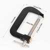 4 Inch Quick G Clamp 0-100mm For Woodworking Heavy Duty Steel Construction Non Slip Trapezoidal Screw Ergonomic Handle