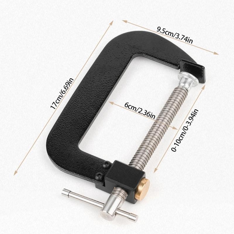 4 Inch Quick G Clamp 0-100mm For Woodworking Heavy Duty Steel Construction Non Slip Trapezoidal Screw Ergonomic Handle