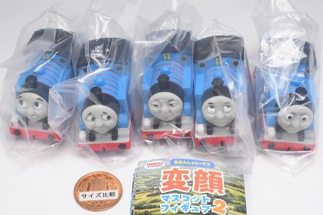 Thomas the Tank Engine Funny Face Mascot Figure 2 of 5 Gacha Capsule Toy [Set (Complete)]